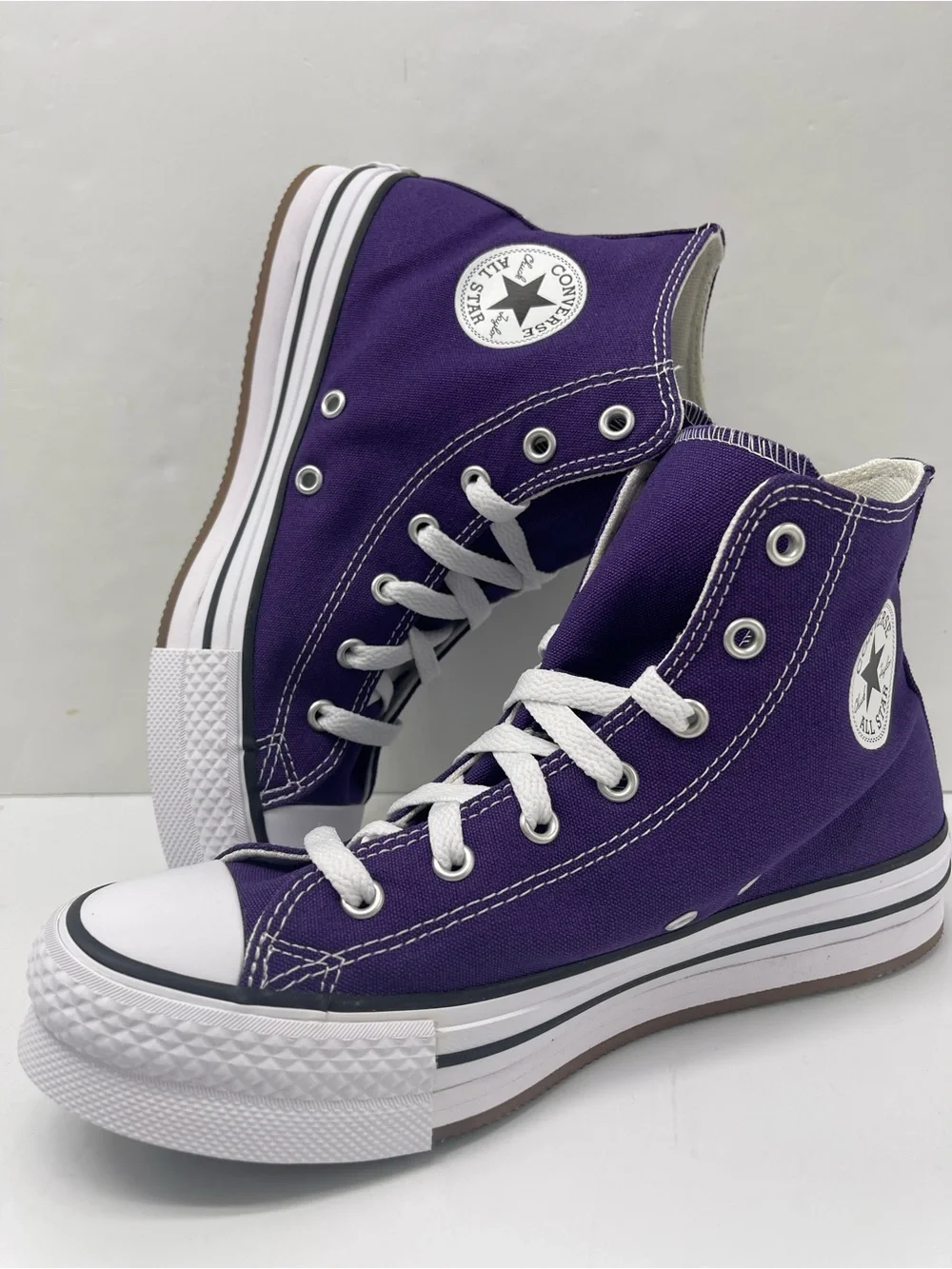 Converse WMNS CTAS EVA LIFT HI BLACKBERRY JAM/WHITE/EGRET Platform Sneakers